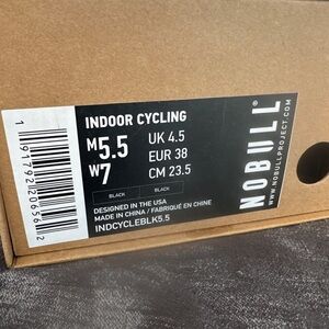 NOBULL Indoor Cycling Shoes - Men’s 5.5/Women’s 7 - Black